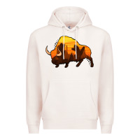 Pale Pink western bison Premium Hoodie - Jasminsmagicworld