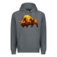 Rock western bison Premium Hoodie - Jasminsmagicworld