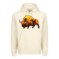 Sandshell western bison Premium Hoodie - Jasminsmagicworld
