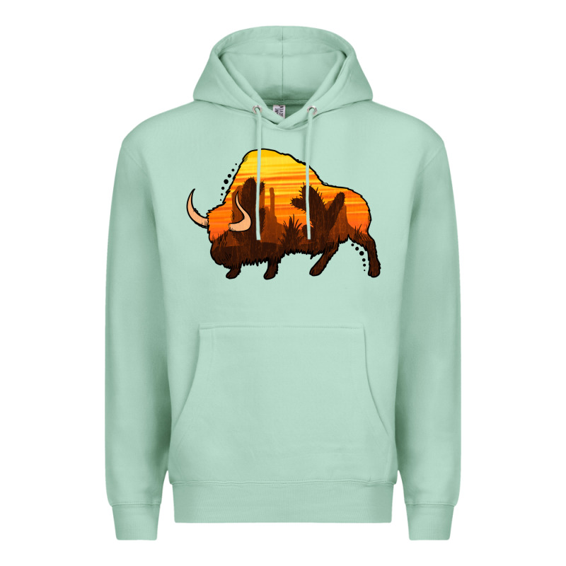 Western Bison Premium Hoodie by Jasminsmagicworld | Teevron