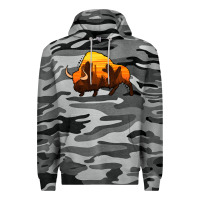 Slate Camo western bison Premium Hoodie - Jasminsmagicworld