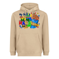 Mushroom my child is non verbal but his mama aint afro Heavyweight Hoodie - RanaPortraitStore