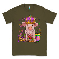 Army Green mardi gras pig Classic Tee - OliviaCreatesArt