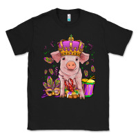 Black mardi gras pig Classic Tee - OliviaCreatesArt