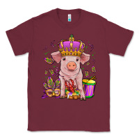 Burgundy mardi gras pig Classic Tee - OliviaCreatesArt