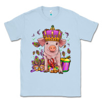 Dusty Blue mardi gras pig Classic Tee - OliviaCreatesArt