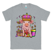 Heather Grey mardi gras pig Classic Tee - OliviaCreatesArt