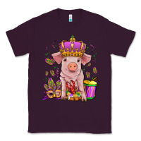 Plum mardi gras pig Classic Tee - OliviaCreatesArt