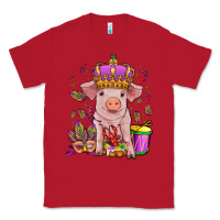 Red mardi gras pig Classic Tee - OliviaCreatesArt
