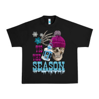 Black tis the season winter skull Urban Heavy Tee - FaDigitalArtStudio