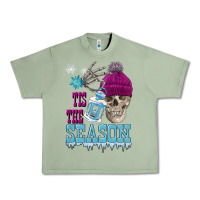 Oil Green tis the season winter skull Urban Heavy Tee - FaDigitalArtStudio