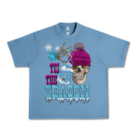 Pebble Blue tis the season winter skull Urban Heavy Tee - FaDigitalArtStudio