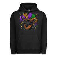 Pigment Black mardi gras hat dachshund puppy Urban Hoodie - RanaPortraitStore