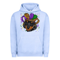 Pigment Grape Ice mardi gras hat dachshund puppy Urban Hoodie - RanaPortraitStore