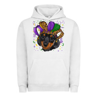 Pigment Lunar Rock mardi gras hat dachshund puppy Urban Hoodie - RanaPortraitStore
