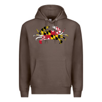 Coffee Maryland Crab State Pride Flag Premium Hoodie - maiPhamDesign