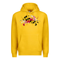 Lemon Maryland Crab State Pride Flag Premium Hoodie - maiPhamDesign