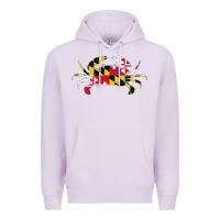 Lilac Maryland Crab State Pride Flag Premium Hoodie - maiPhamDesign