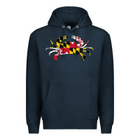 Navy Maryland Crab State Pride Flag Premium Hoodie - maiPhamDesign