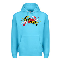 Maryland Crab State Pride Flag Premium Hoodie | Teevron