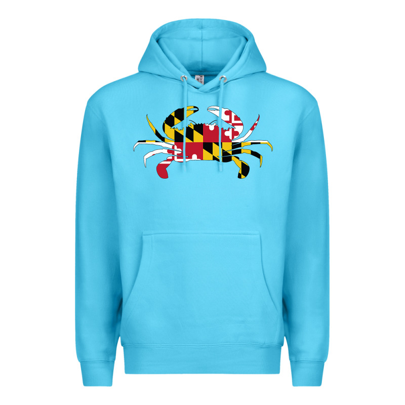Maryland Crab State Pride Flag Premium Hoodie by maiPhamDesign | Teevron