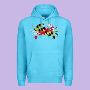 Maryland Crab State Pride Flag Premium Hoodie Designed By Maiphamdesign