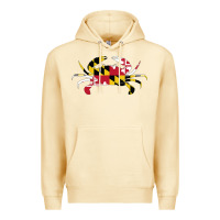 Pina Colada Maryland Crab State Pride Flag Premium Hoodie - maiPhamDesign