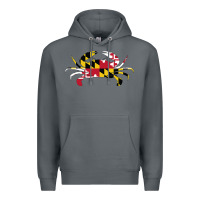 Rock Maryland Crab State Pride Flag Premium Hoodie - maiPhamDesign