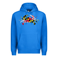 True Royal Maryland Crab State Pride Flag Premium Hoodie - maiPhamDesign