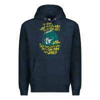 Navy Pinky and the Brain The World Premium Hoodie - maiPhamDesign
