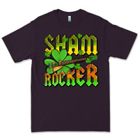 Plum St. Patrick’s Day sham rocker with guitar Premium Tee - OliviaCreatesArt