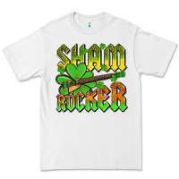 White St. Patrick’s Day sham rocker with guitar Premium Tee - OliviaCreatesArt