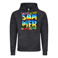 Vintage Black summer time Vintage Hoodie - CowhideDigitalArt