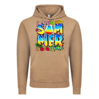 Vintage Coffee summer time Vintage Hoodie - CowhideDigitalArt