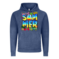 Vintage Denim summer time Vintage Hoodie - CowhideDigitalArt