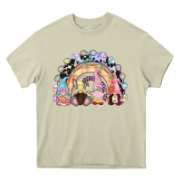 Mossy Easter Day rainbow gnomes Heavy Core Tee - CowGirlArtShop