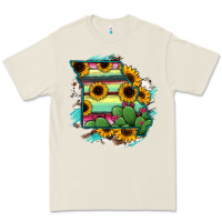 Bone Missouri Map Sunflower Cactus Serape Premium Tee - RanaPortraitStore