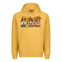Mustard fall gnomes pumpkin sunflowers Premium Hoodie - Artiststas