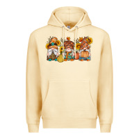 Pina Colada fall gnomes pumpkin sunflowers Premium Hoodie - Artiststas