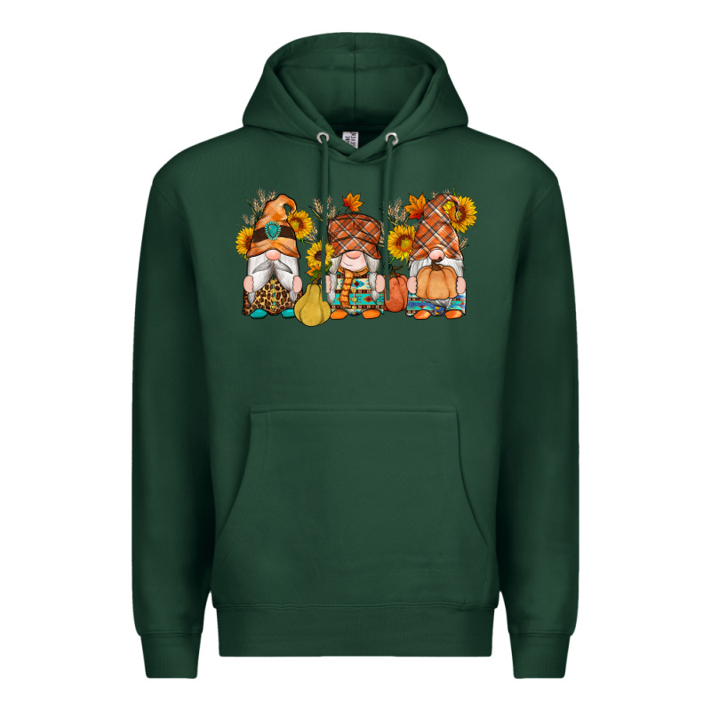 Fall Gnomes Pumpkin Sunflowers Premium Hoodie by Artiststas | Teevron