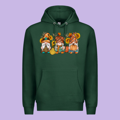 Fall Gnomes Pumpkin Sunflowers Premium Hoodie Designed By Artiststas