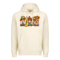 Tofu fall gnomes pumpkin sunflowers Premium Hoodie - Artiststas