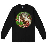 Black Horse Christmas Long Sleeve Tee - LillyAllenDesigns