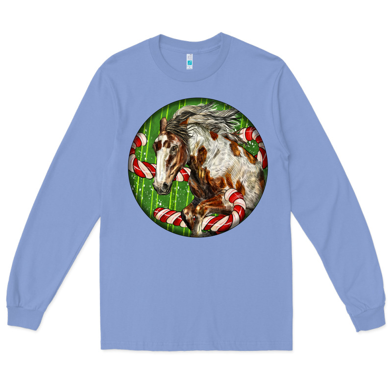 Horse Christmas Long Sleeve Tee by LillyAllenDesigns | Teevron