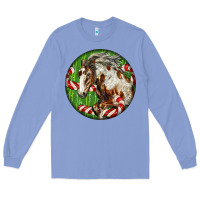 Colony Blue Horse Christmas Long Sleeve Tee - LillyAllenDesigns