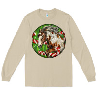 Mushroom Horse Christmas Long Sleeve Tee - LillyAllenDesigns