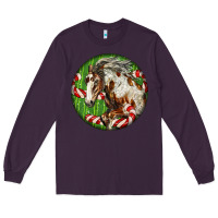 Plum Horse Christmas Long Sleeve Tee - LillyAllenDesigns