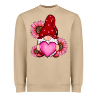 Mushroom valentines day with sunflowers gnomes Heavyweight Sweatshirt - RanaPortraitStore