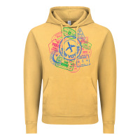 Vintage Mustard bon voyage travel stamp t shirt Vintage Hoodie - linhVisuals