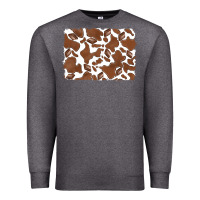 Charcoal Heather distressed chocolate milkshake cowhide Premium Sweatshirt - RanaPortraitStore